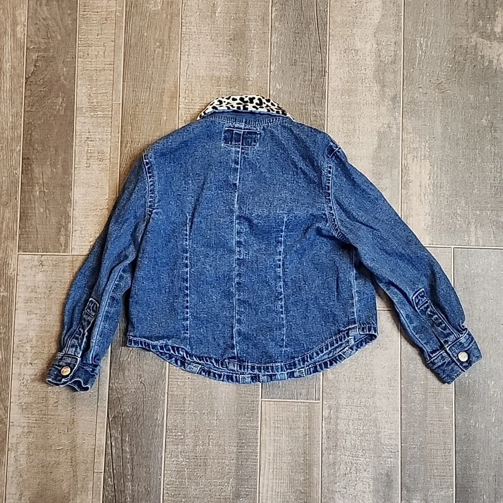 Children's place denim shirt with animal print details
